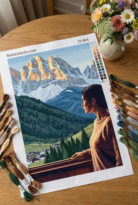Výhled na Mont Blanc