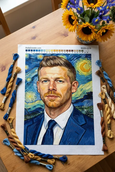 Portrét ve stylu Van Gogha