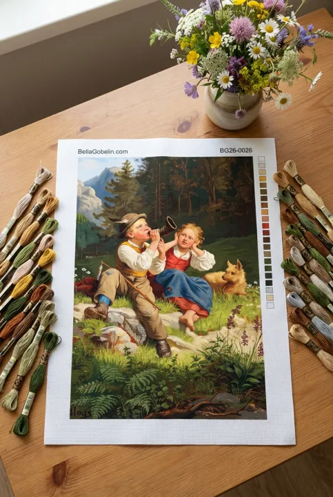 Replika alpínského motivu od Wilhelma Blasse