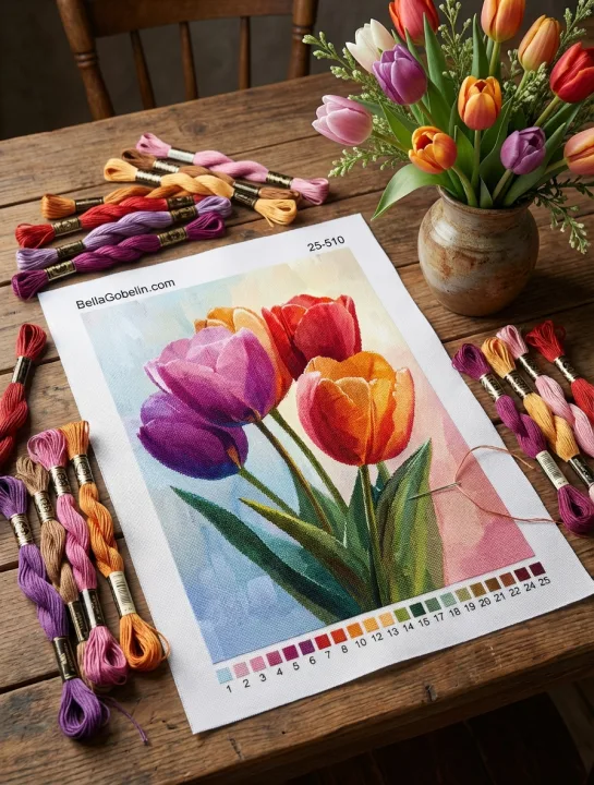 Pět tulipánů