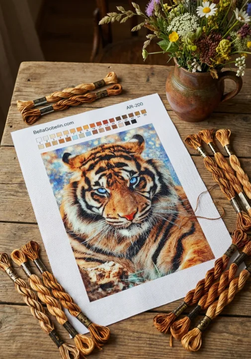 Modrý očí tiger