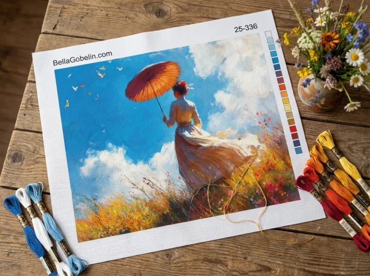 Monet, Variace dámy s deštníkem – 25-336
