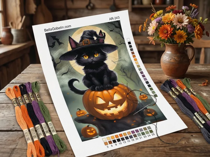 Halloween kočka