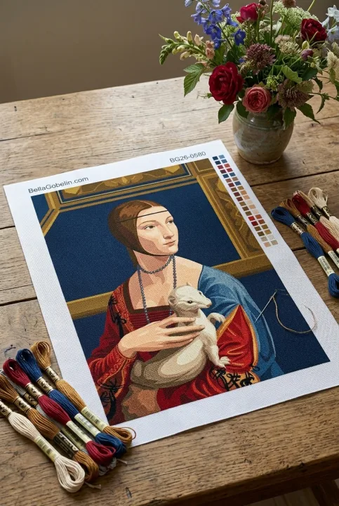 Leonardo da Vinci - Replika dámy s mývalem𐑉 – BG26-0580