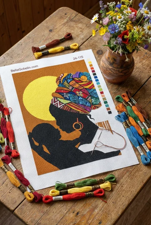 Africká žena s kojencem
