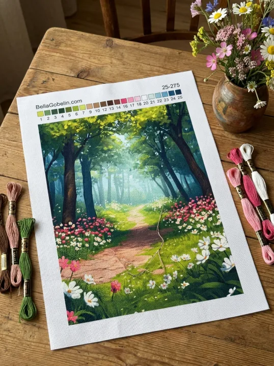 Květnatá lesní stezka