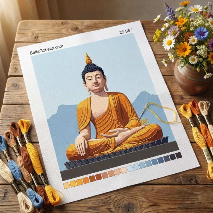 Buddha-gobelín – 25-887