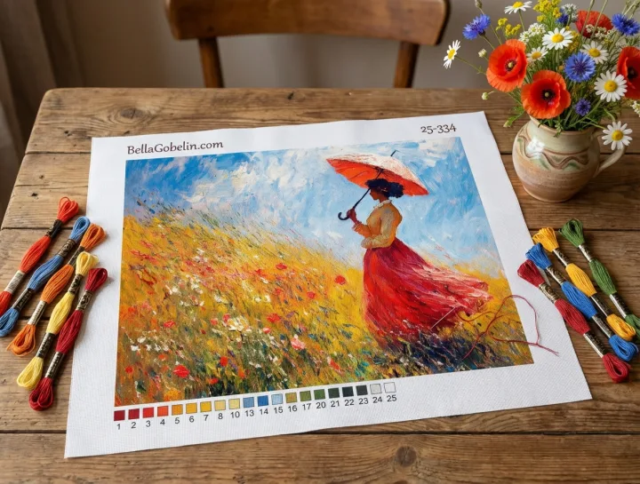 Monet, Variace dámy s deštníkem – 25-334
