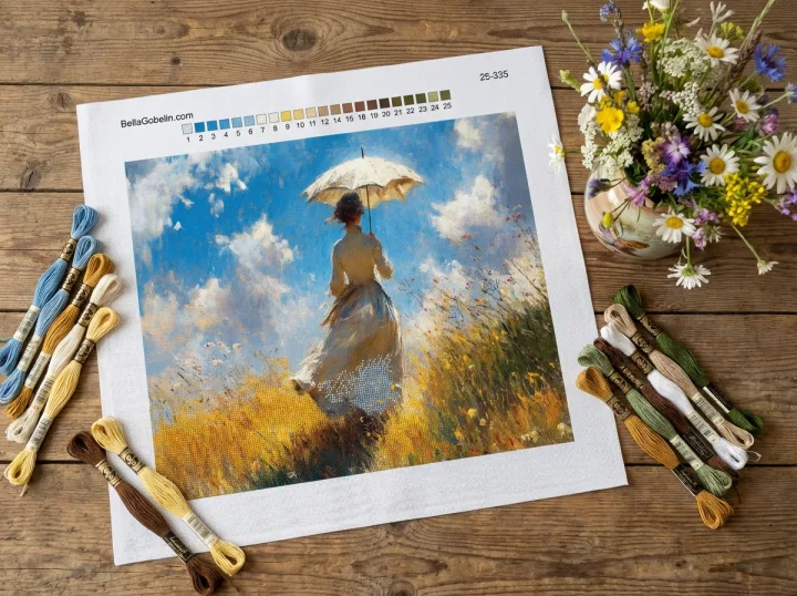 Monet, Variace dámy s deštníkem – 25-335