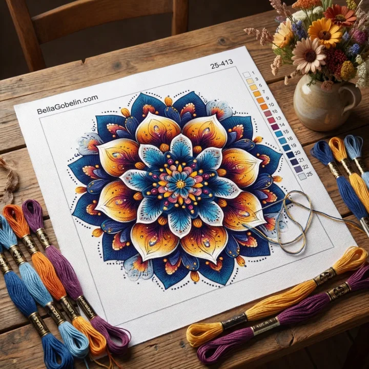 Vyšívání mandala – 25-413