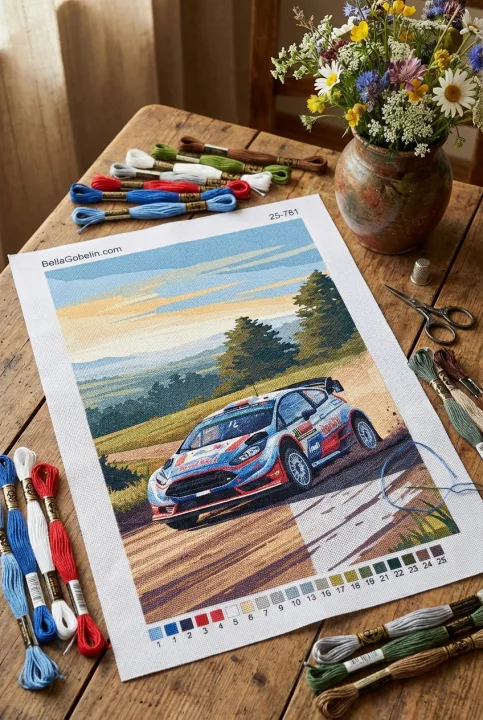 Ford Fiesta rallyové auto