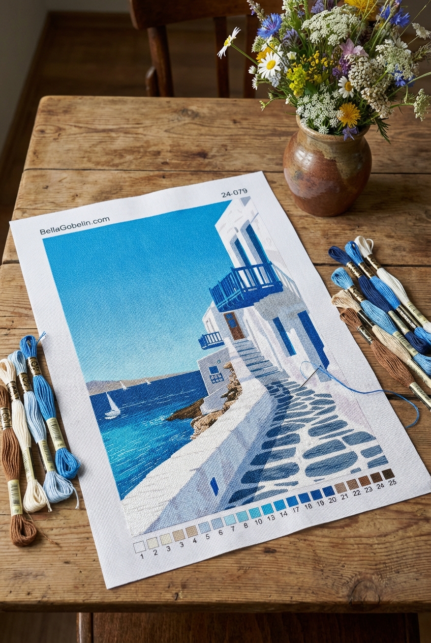 Pohled na Santorini