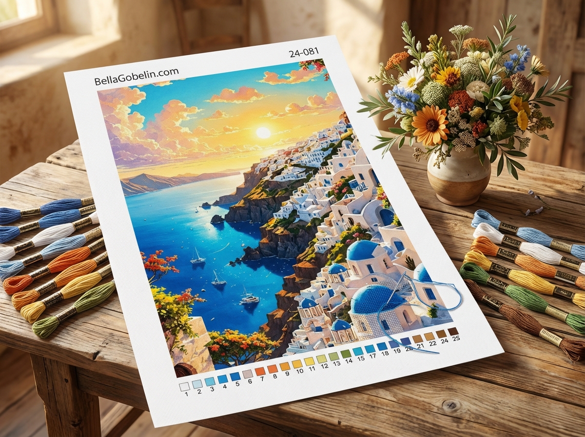 Západ slunce na Santorini