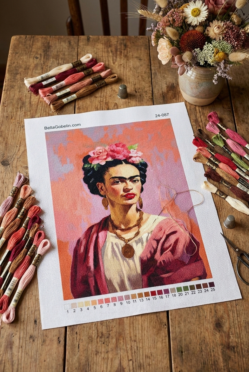 Moderní portrét Fridy Kahlo. – 24-087