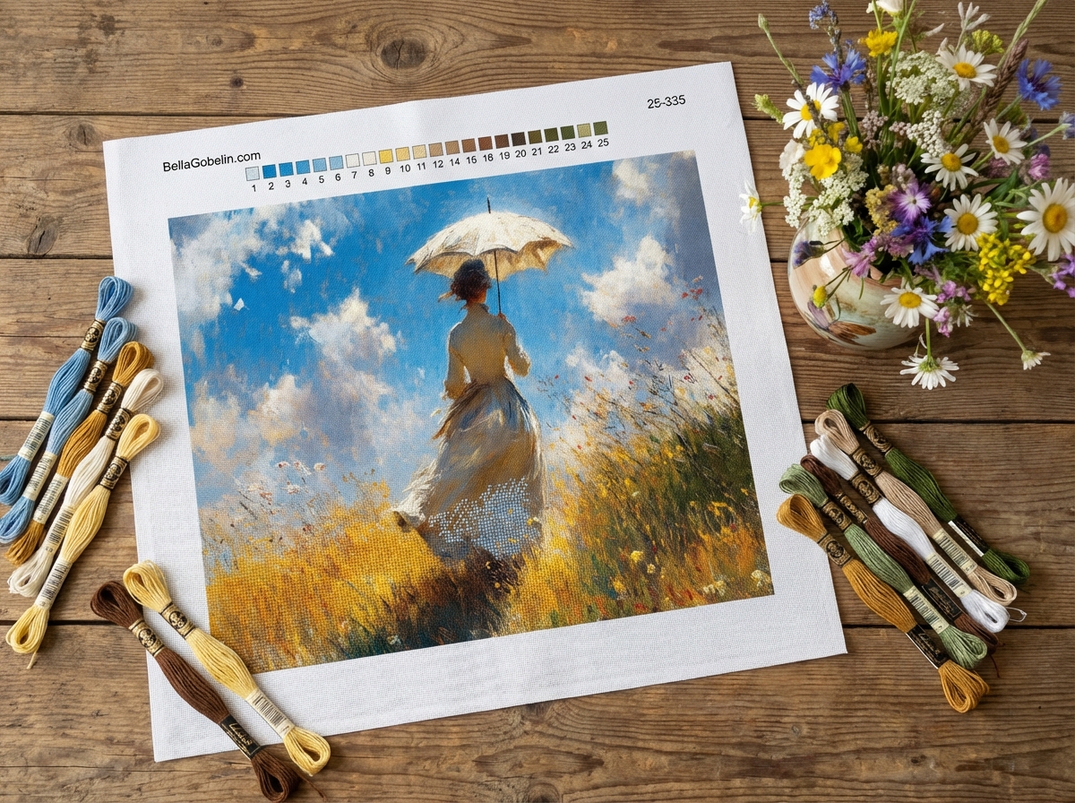Monet, Variace dámy s deštníkem – 25-335