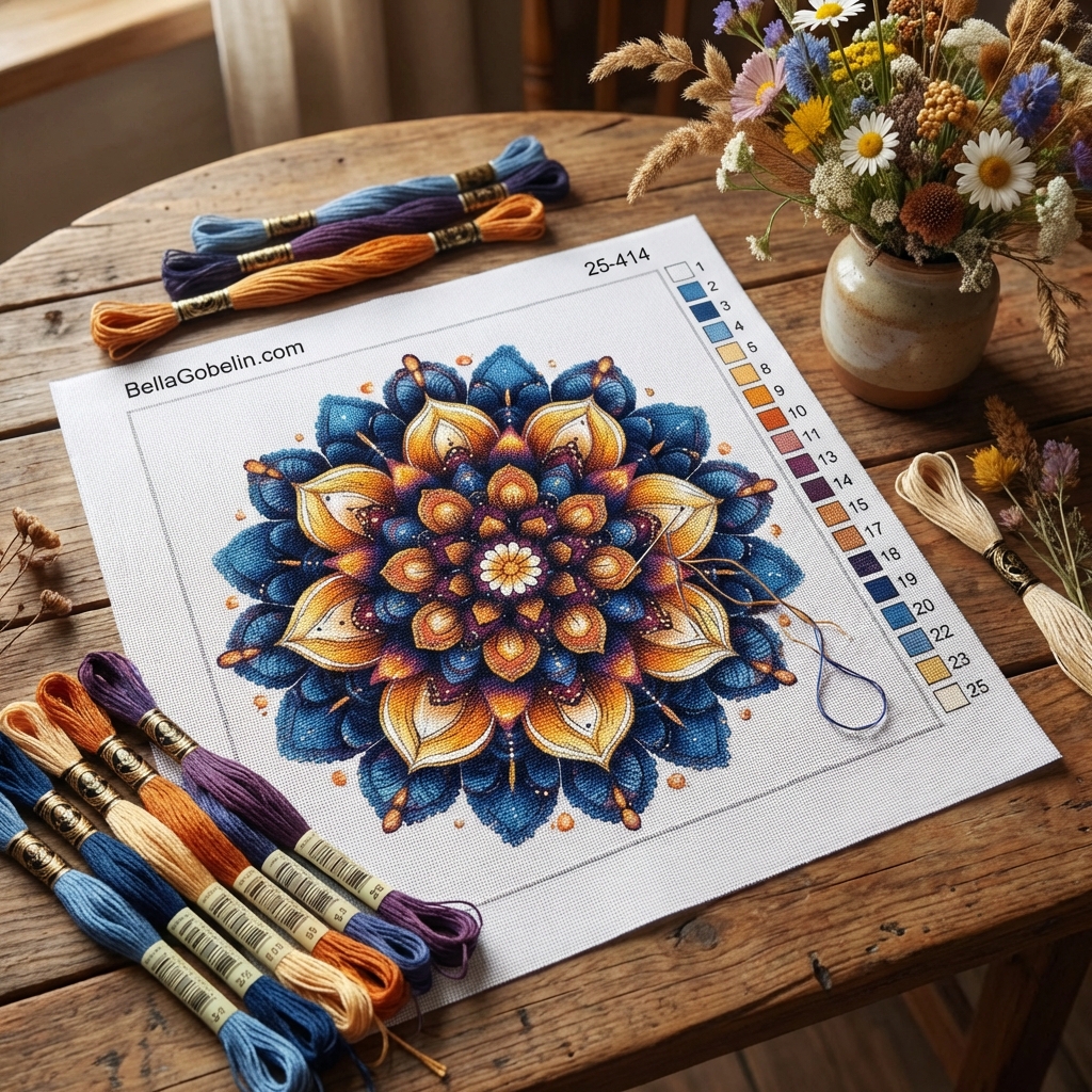Vyšívání mandala – 25-414