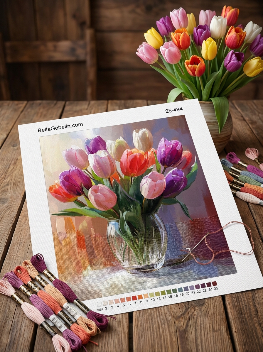 Tulipánový bouquet – 25-494