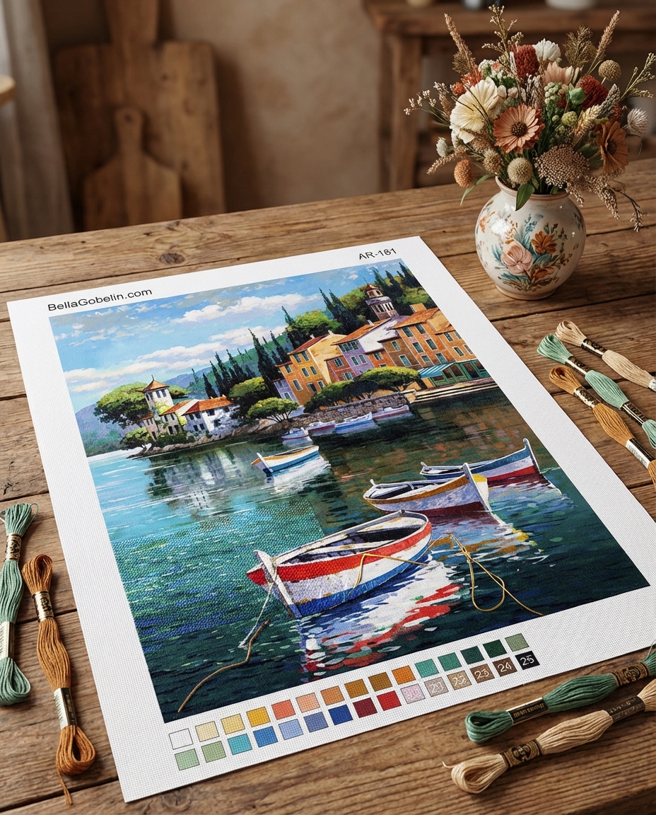 Ilustrace u jezera