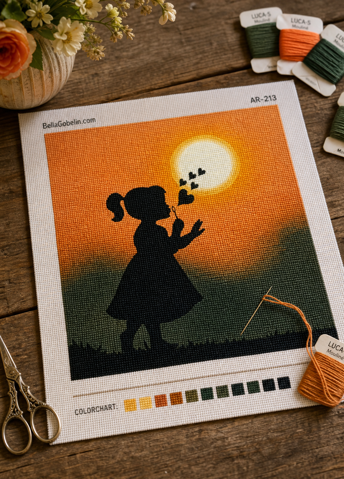 Silhouette dívky