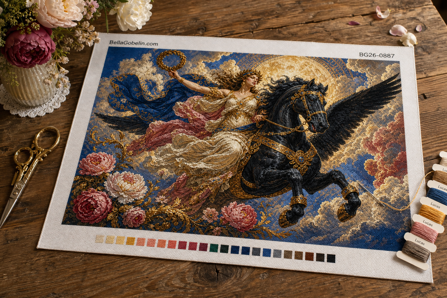 Pegasus v měsíčním světle