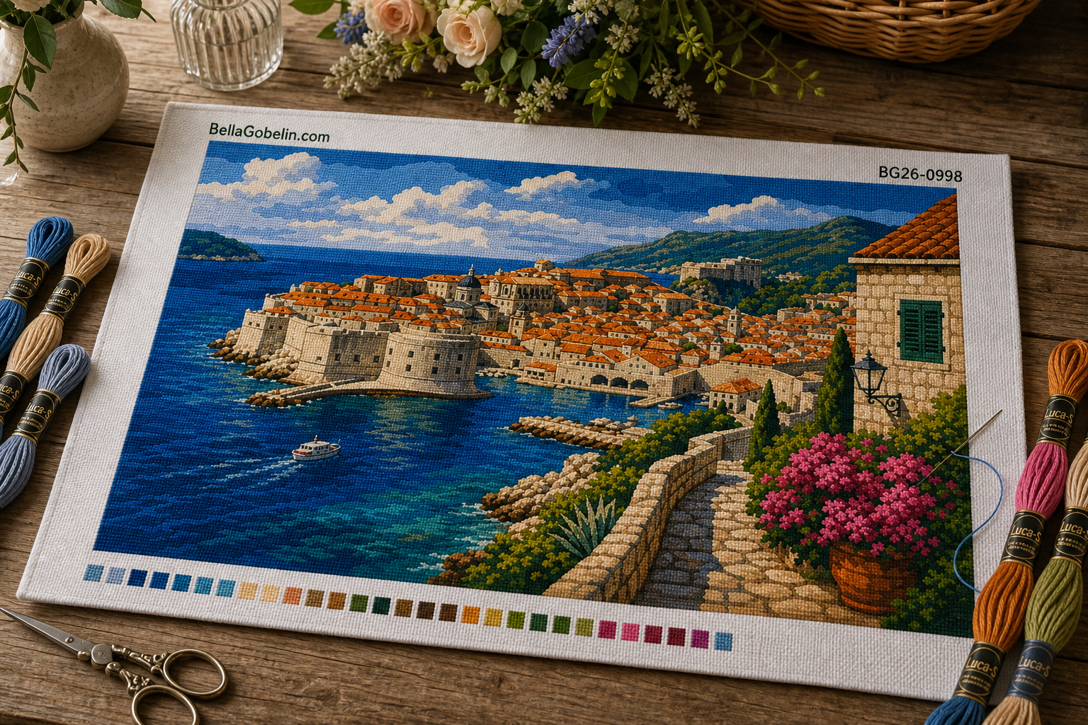 Panorama pobřeží Dubrovníku