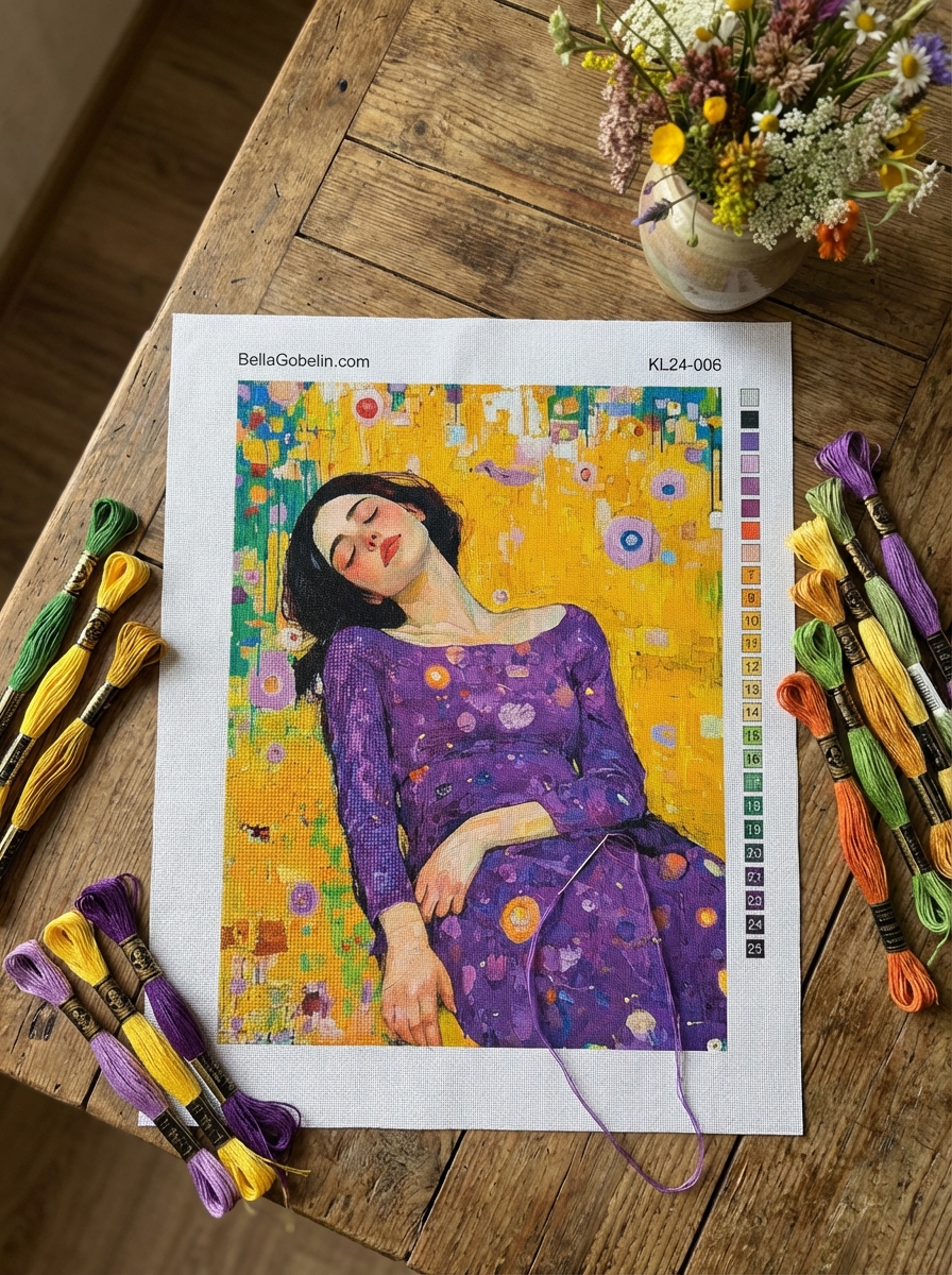 Klimtův styl: Odpočinek – KL24-006