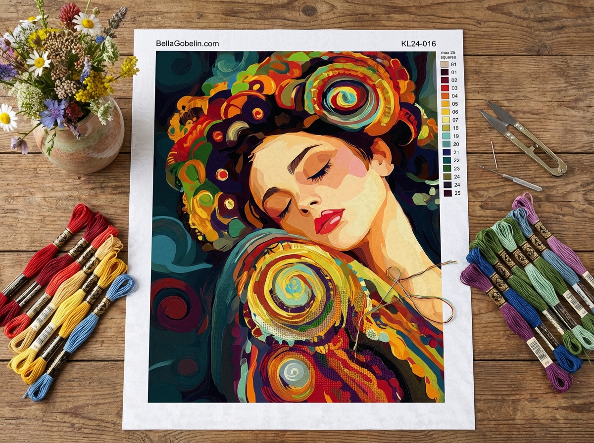 Klimtův styl: Odpočinek – KL24-016