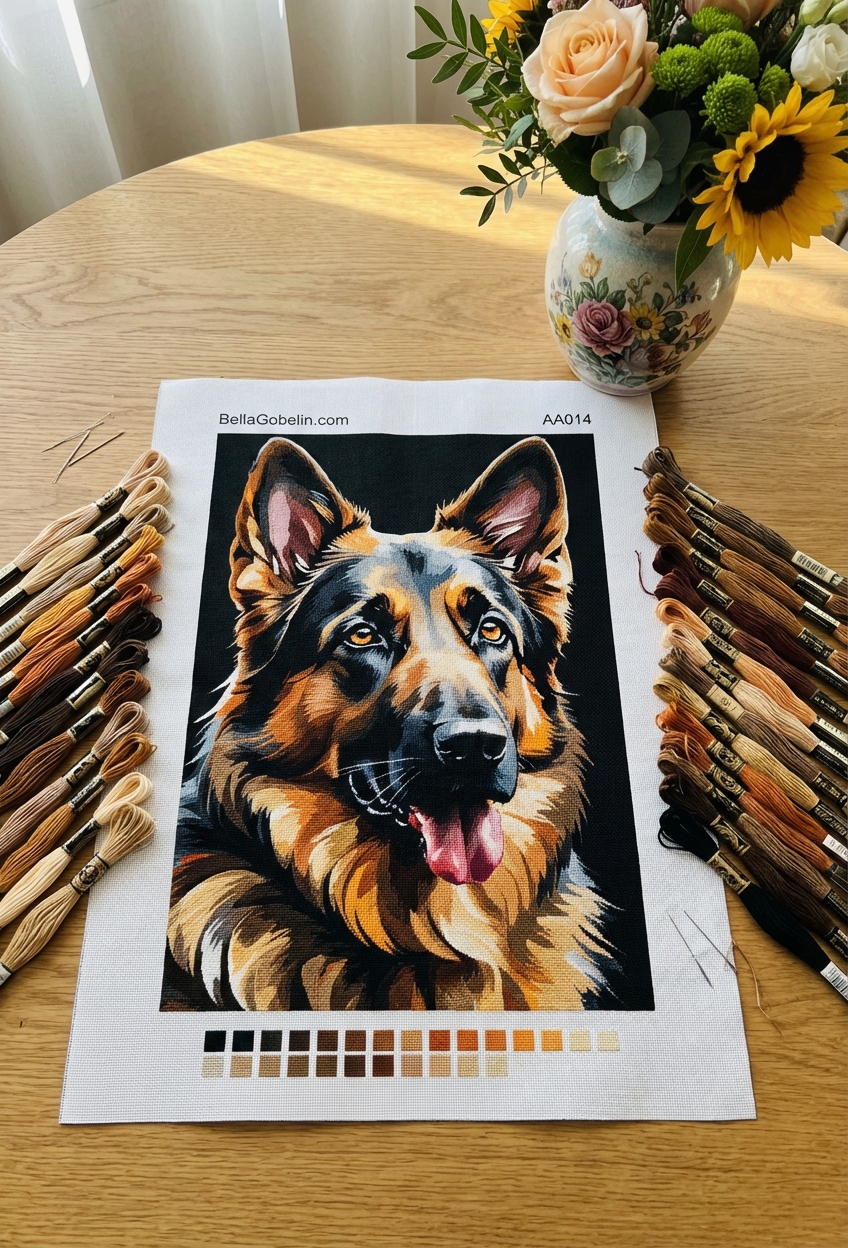 Portret německého ovčáka