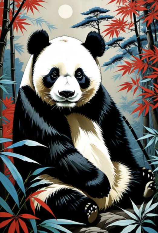 Panda portré
