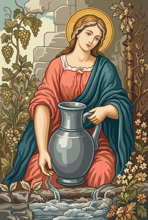 Szent Zita korsóval
