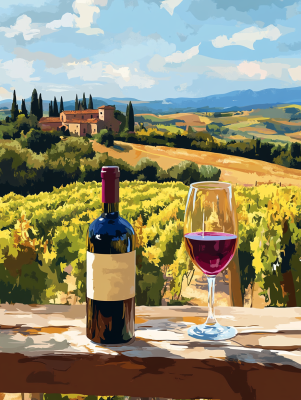 Toskánská atmosféra, Chianti, víno