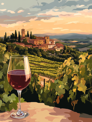 Krásná Toskánsko, Chianti, víno