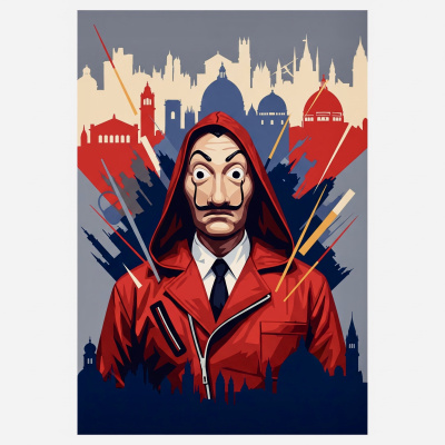 Téma zločinecké loupeže Money Heist – 25-746