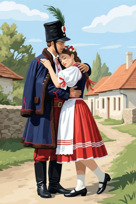 Maďarský husár a jeho přítelkyně