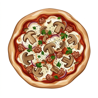 Italská pizza Boscaiola