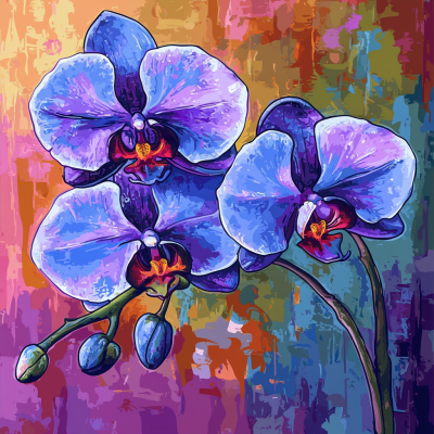 Fialová orchidej