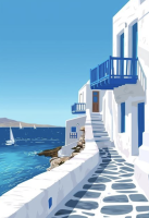 Pohled na Santorini