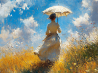 Monet, Variace dámy s deštníkem – 25-335