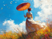 Monet, Variace dámy s deštníkem – 25-336