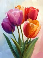 Pět tulipánů