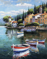 Ilustrace u jezera