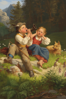 Replika alpínského motivu od Wilhelma Blasse