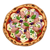 Tuňáková pizza
