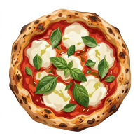 Pizza s buvolí mozzarellou