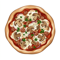 Italská pizza Boscaiola