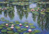 Zahrada vodních lilies tapisérie