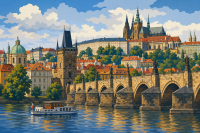 Pražský hrad a Karlův most